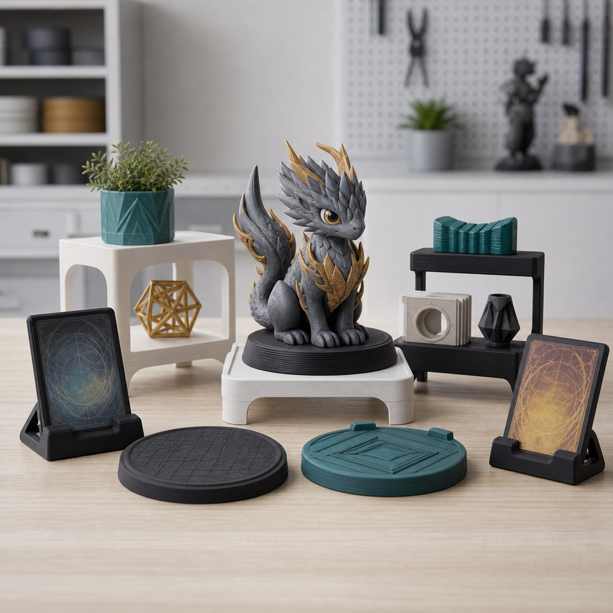 3D-gedruckte Display-Basen und Sammlerstaender