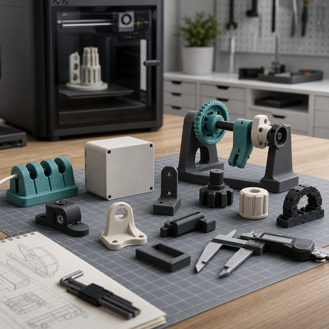 Funktionale 3D-gedruckte Adapter, Clips und Prototypen